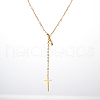Stylish Stainless Steel Infinity Cross Lariat Necklaces for Women ZU1634-5