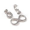 Brass Fold Over Clasps KK-U016-20P-2
