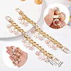   2Pcs Alloy Enamel Sakura Charm Purse Strap Extenders AJEW-PH0018-01-3