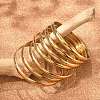 Fashion 304 Stainless Steel Buddhist Bangle Sets BJEW-L664-024B-G-1