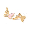 304 Stainless Steel Enamel Pendants STAS-U057-08G-02-2