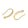 Brass Earring Hooks KK-B137-15G-01-2