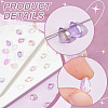 AHADERMAKER 100Pcs 10 Colors Handmade Lampwork Beads LAMP-GA0001-10-5