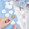 BENECREAT 30Pcs Blank Double-sided Heat Transfer Aluminium Pendants DIY-BC0012-89C-3