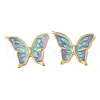 304 Stainless Steel Enamel Pendants STAS-V015-61C-G-1