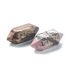 Faceted No Hole Natural Rhodonite Healing Stones G-K034-20mm-14-2