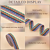 BENECREAT 4.7~5 Yards Polycotton Jacquard Wave Ribbon OCOR-BC0006-73A-4