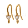 304 Stainless Steel Earring Hooks STAS-D310-01G-03-1