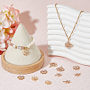 SUPERFINDINGS 12Pcs 4 Styles Brass Micro Pave Cubic Zirconia Pendants KK-FH0007-51-5