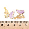 304 Stainless Steel Enamel Pendants STAS-U057-08G-01-3
