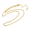 2.5MM Brass Cable Chain Necklaces NJEW-L356-04G-4