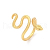 Brass Adjustable Cuff Rings for Women RJEW-B125-03G-3