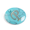 Synthetic Turquoise Charms G-L561-001P-2