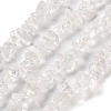 Transparent Crackle Glass Beads Strands GLAA-U004-01J-1