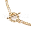 Natural Freshwater Pearl Round Macrame Pouch Pendant Necklaces NJEW-JN04949-5