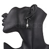 Glass Pearl Beads Necklace & Bracelet & Dangle Earring Sets for Women SJEW-JS01322-4