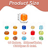 HOBBIESAY 15 Colors Glass Seed Beads SEED-HY0001-15A-2
