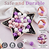   40Pcs 8 Style Food Grade Eco-Friendly Silicone Beads SIL-PH0001-06A-4