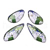 4Pcs Transparent Epoxy Resin Butterfly Wings Pendants RESI-C057-02A-1