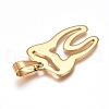 304 Stainless Steel Pendants STAS-I135-04G-2