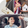 HOBBIESAY 16Pcs 4 Style Chip Gemstone Keychain KEYC-HY0001-25-7