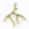 Deer Antler Zinc Alloy Big Pendants X-PALLOY-R065-075-FF-1