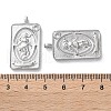 Brass Micro Pave Cubic Zirconia Pendants KK-C079-04P-3