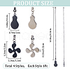 CRASPIRE 2 Sets 2 Colors Alloy Ceiling Fan Pull Chain Extenders FIND-CP0001-81-2