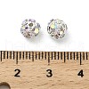 6mm Brass Crystal AB Rhinestone Beads KK-S519-01A-01S-3