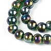 Electroplate Transparent Glass Beads Strands GLAA-T032-T8mm-AB22-3