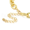2Pcs 2 Styles Golden Aluminum Pendant Necklaces Set NJEW-P289-02A-G-4