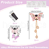 Alloy Rhinestone Car Air Vent Decorations AJEW-WH0248-511-2