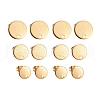 24Pcs 3 Size PVD Vacuum Plating 304 Stainless Steel Stud Earring Findings STAS-ZZ0001-06G-1