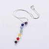 Natural Gemstone Pendant Necklaces X-NJEW-JN00938-2