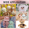 Plastic Doll Eyes & Nose Sets FIND-WH0420-144D-6