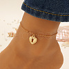 Fashionable Bohemian Style Alloy Heart Lock Charm Anklets for Women WG497D9-02-1