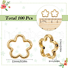 SUNNYCLUE 100Pcs Tibetan Style Alloy Bead Frames FIND-SC0011-52A-2