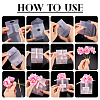 Clear PVC Candy Gift Packaging Boxes with Ribbon & Artificial Flower CON-TAC0001-20E-17