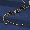 Triple Heart 304 Stainless Steel & Black Plastic Y Necklaces for Women NJEW-U032-13G-02-3