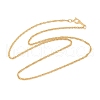 Brass Singapore Chain Necklaces for Women Men NJEW-Z068-13G-4