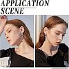 Unicraftale 60Pcs 5 Style 304 Stainless Steel Stud Earring Findings STAS-UN0028-01-6