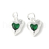 Brass Micro Pave Cubic Zirconia Pendants KK-U067-10S-07-1