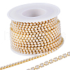 Plastic Pearl Bead Cup Chains CH-WH0013-01A-G-1