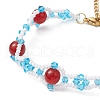 Natural Carnelian Beads Bracelets BJEW-MZ00149-3