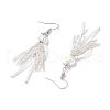 Handmade Glass Seed Beads Dangle Earrings EJEW-MZ00447-03-4