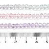 Transparent Painted Glass Beads Strands X-DGLA-A034-T3mm-A23-3