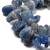 Dyed & Heated Natural Blue Aventurine Chip Beads Strands G-M205-10C-4
