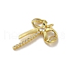 Rack Plating Brass Micro Pave Cubic Zirconia Pendants KK-H473-08F-G-2