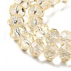 Transparent Baking Paint Glass Beads Strands X1-DGLA-A034-T8mm-D02-3