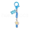 Bear Flower Acrylic & Resin Pendant Decoration HJEW-JM02932-4